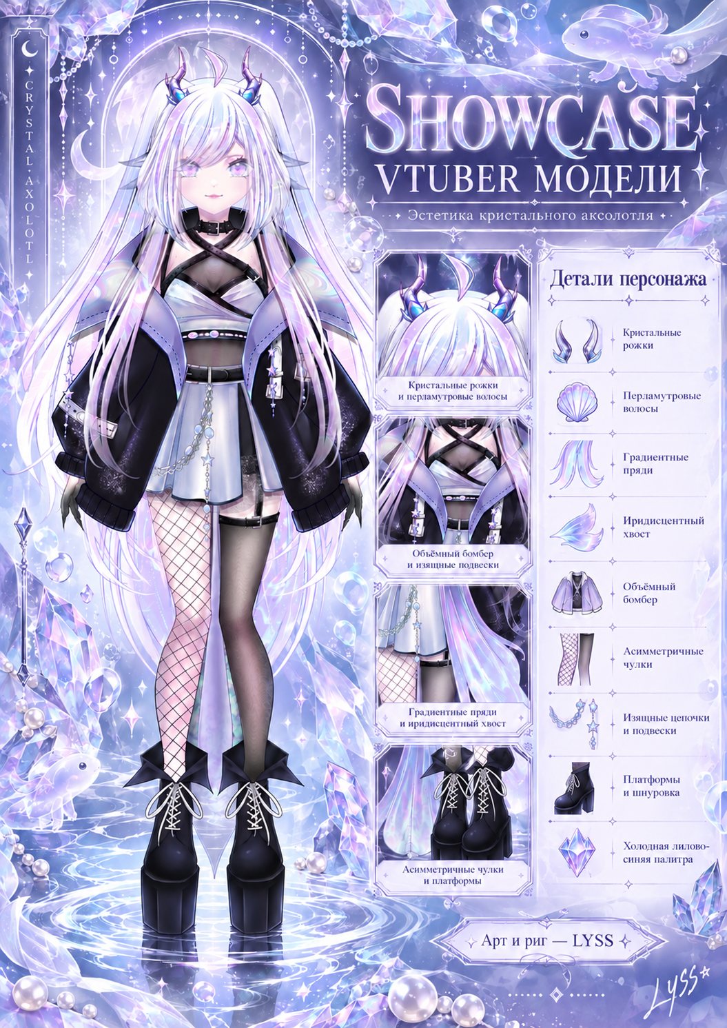 Шоукейс VTuber-модели — персонаж и разбор деталей