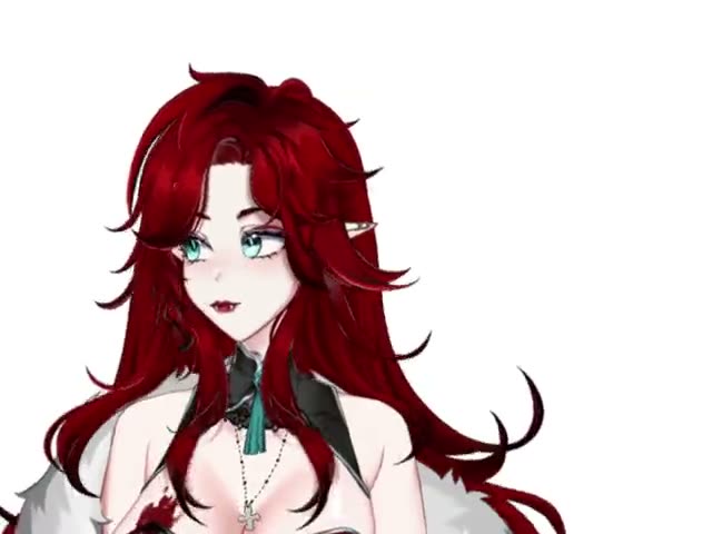 Продвинутый Live2D-риг лица: рыжая девушка с зелёными глазами